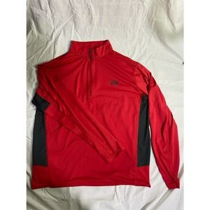 The North Face Red / Black Quarter Zip